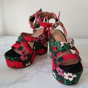 Flowery ASOS wedge